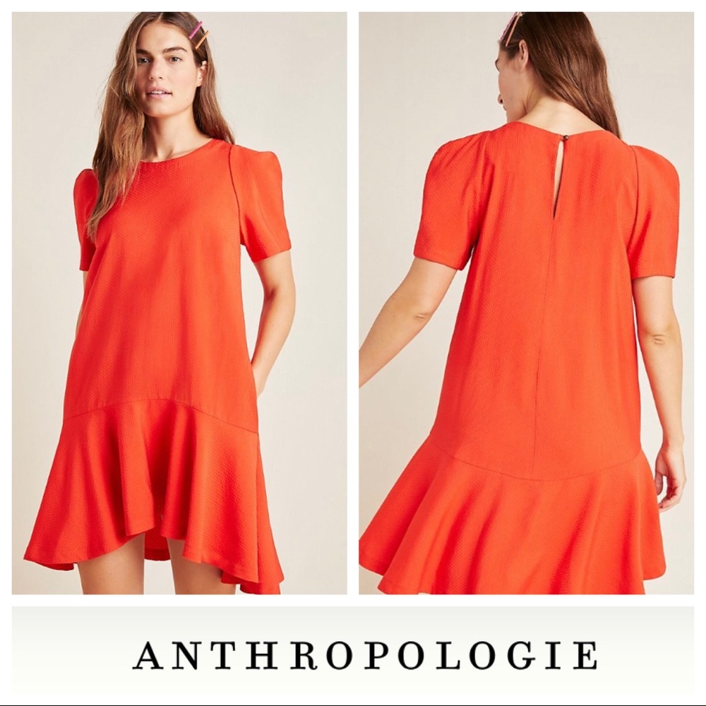 ANTHROPOLOGIE | Maeve Rousseau Flounced Mini Dress